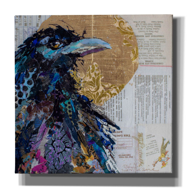 Impression sur toile «Tidioute Raven 7» par St. Hilaire Elizabeth, H 37 po x l 37 po x P 1,5 po
