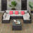 7-Piece Silverts Rattan Patio Set: Slanted Backrest, Weather-Resistant Frame & Cushions-1066037670