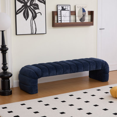 69.6" W Upholstered Bench