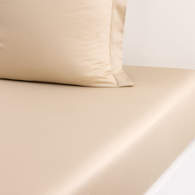 Triomphe Fitted Sheet, Tan, Full Fitted Sheet