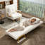 Fauteuil convertible 3-en-1 pliant pour canapé-lit - Dossier réglable à 5 positions avec coussin, canapé-lit peu encombrant pour le salon, la chambre à coucher et le bureau (blanc)