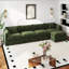 Canapé-lit en chenille moderne avec repose-pieds-1076184505-1076184511