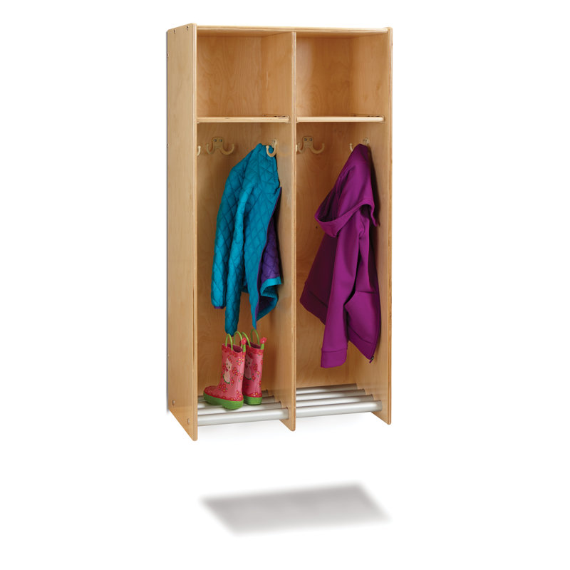 Jonti-Craft® 2 Section Hanging Locker, No