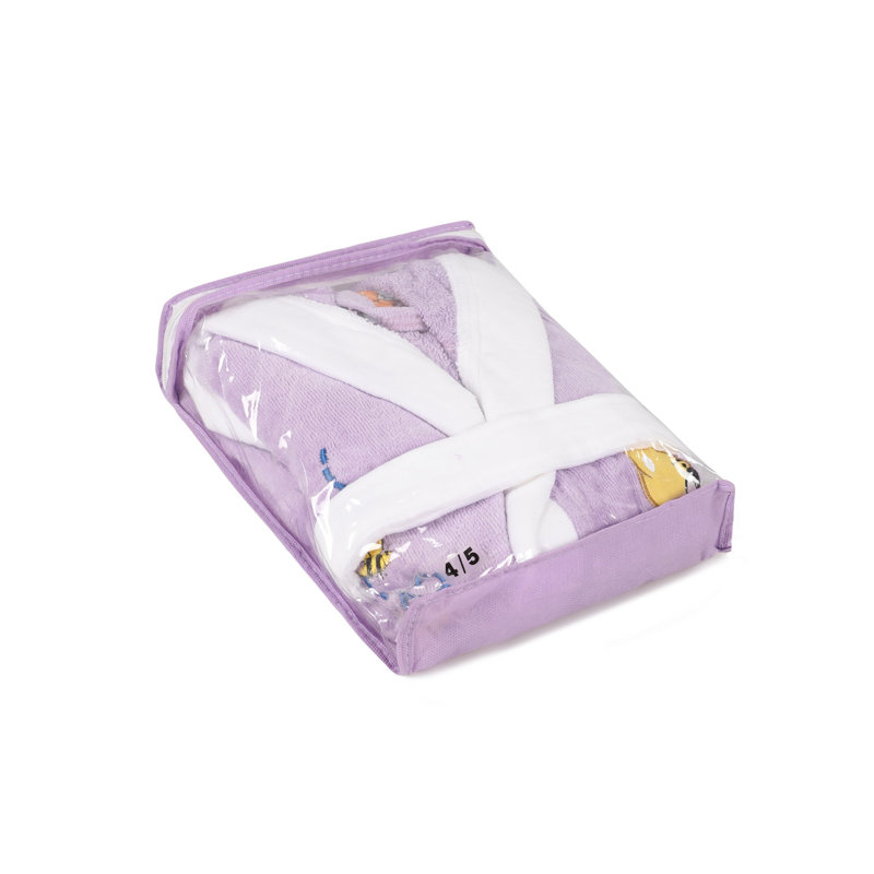 Peignoir 100% coton Clintonville, Enfants L, Lilas