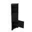 Armoire de coin triangulaire dotée de trois tiroirs et de tablettes réglables-1435680225