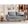 Liby 173Cm 3 Seater Linen Square Arm Sofa