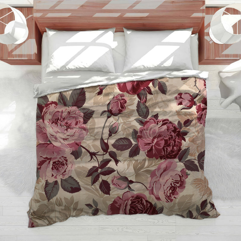 Blend Romantic Cotton Blend Comforter, King Comforter