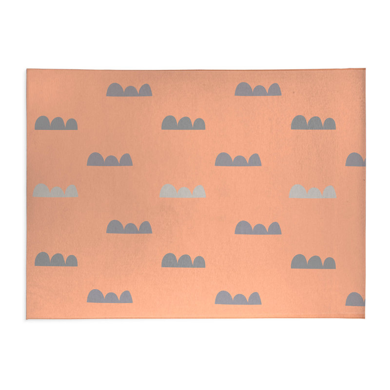 Dino Cloud Kids Play Mat, Rectangle 2' x 3'