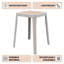 Tabouret carré en plastique empilable Dantoni-1144484177