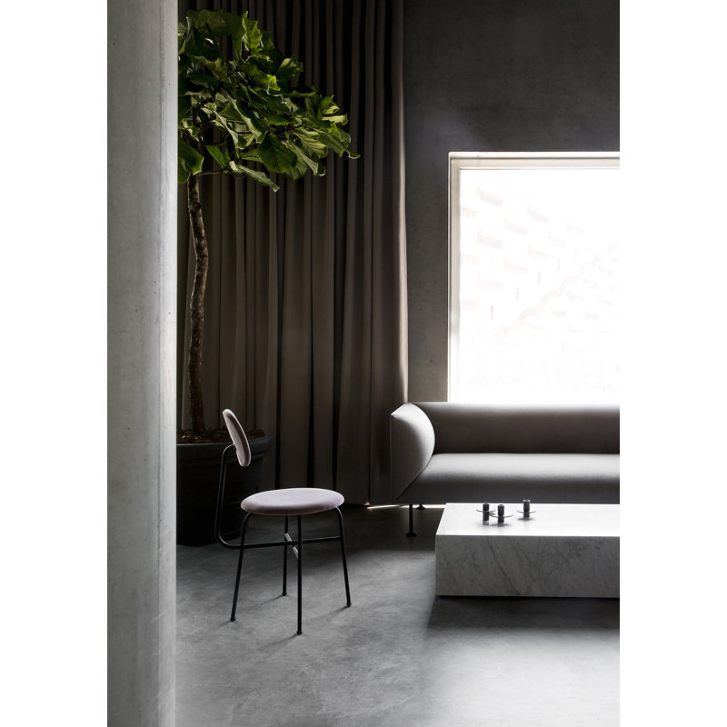 Plinth Marble Coffee Table, White Carrara