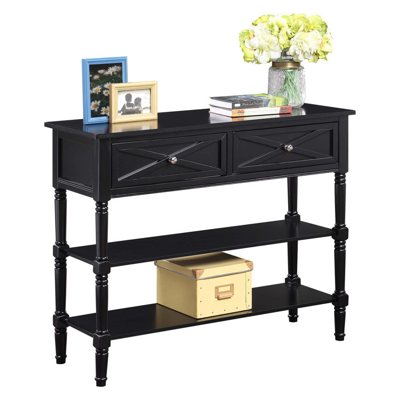 Lirette 38'' Console Table, Black