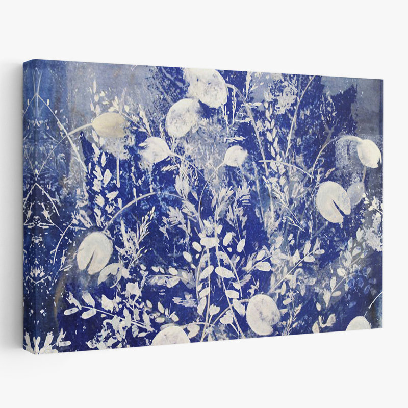 Paysage, nature, plantes, fleurs, abstrait, fleurs de lune, H 24 po x l 36 po