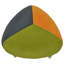 Solid + Manufactured Wood Accent Stool