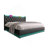 Twin Size Upholstered Bed with 360° LED Lights, Hydraulic Storage, USB Type-C Charging, Linen Fabric Frame, Gray-1330929254-1330929255