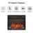 23" Electric Fireplace Insert, Ultra Thin Heater With Log Set & Realistic Flame, Remote Control With Timer, Overheating Protection