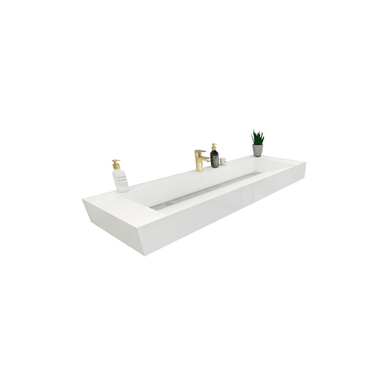 Comptoir de salle de bain en acrylique renforcé Jessica