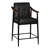 26-inch Medieval Style Bar Stool, Wooden Armrests, Sturdy Thickened Metal Frame, Classic High Stool-1423522311-1423522308