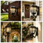 Solar Wall Light Outdoor Classic Black