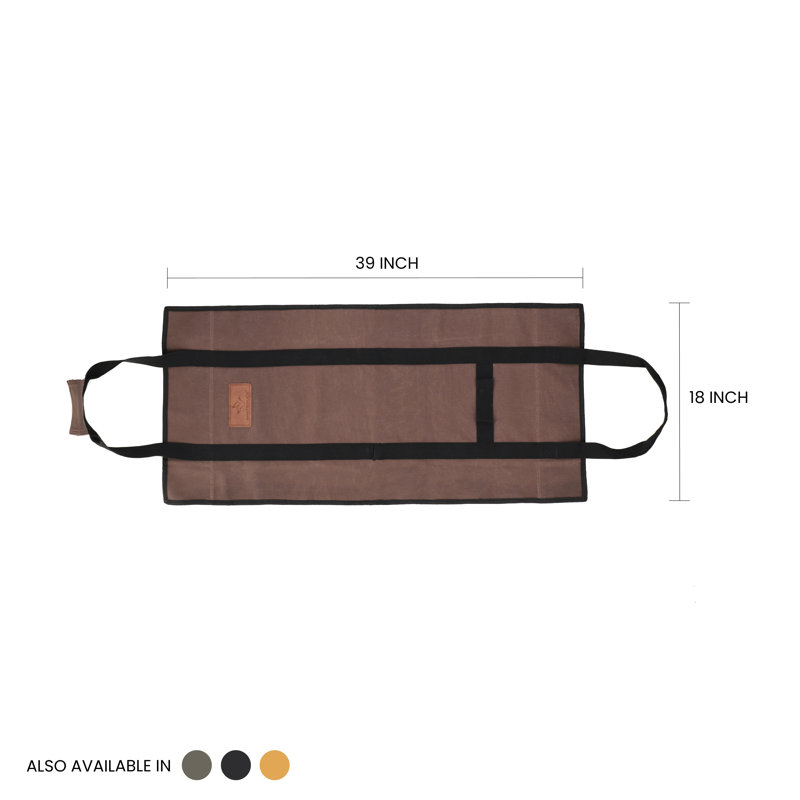 Toile transporteur de bois de chauffage, Brun