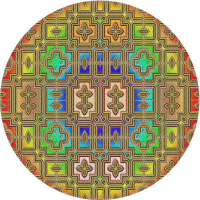 Tapis rouge/vert/bleu