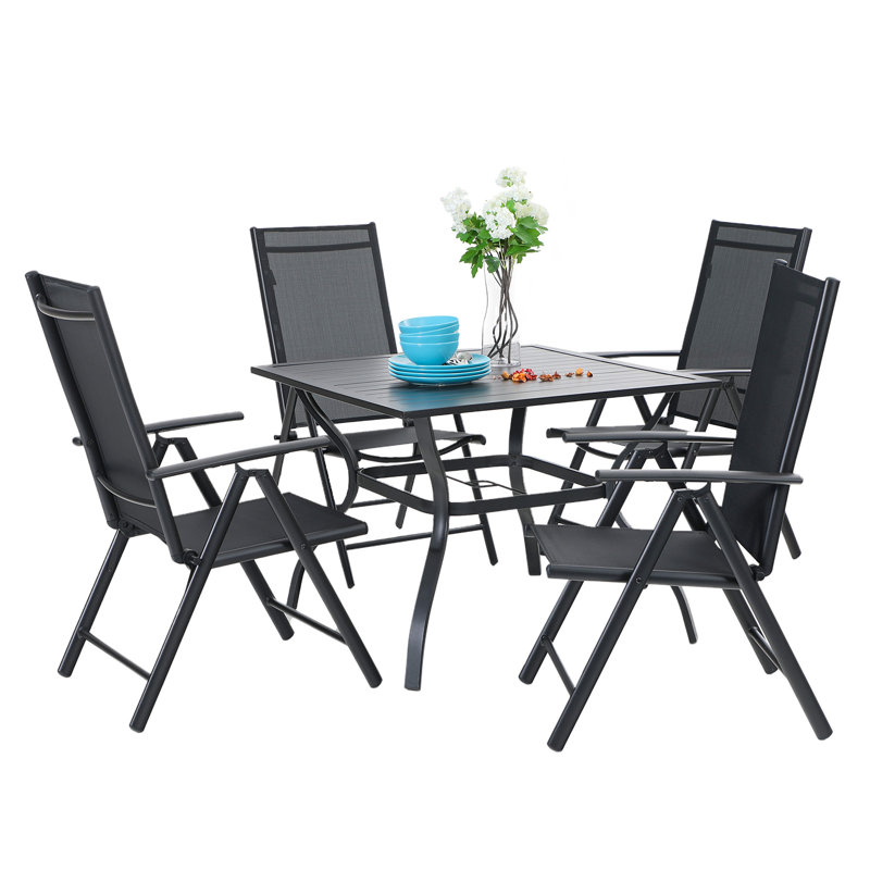 Leonard 4 - Person Patio Dining Set with Square Table