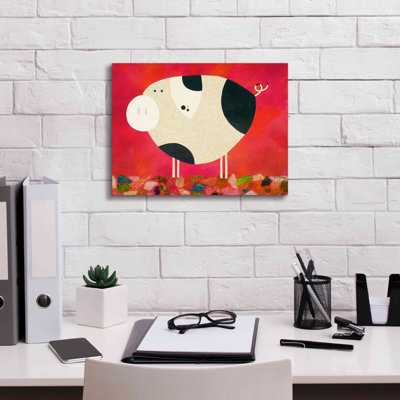 Cochon Newton inversé par Casey Craig - impression sur toile tendue