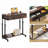 Portable Laptop Desk with Drawer, Wheels, and Height Adjustment – Rustic Brown, 31.5"