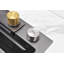 Évier de cuisine en cascade, cuve simple en acier inoxydable noire, poste de travail multifonctionnel avec robinet de pluie et planche à découper, évier simple en acier inoxydable 30 po x 18 po, LS-SSBL05