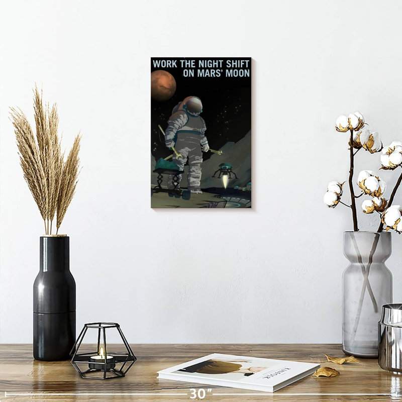 Oberle Mars Explorers Wanted Poster VI, 12" H x 8" W