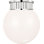 Cavill Flush Mount with White Glass