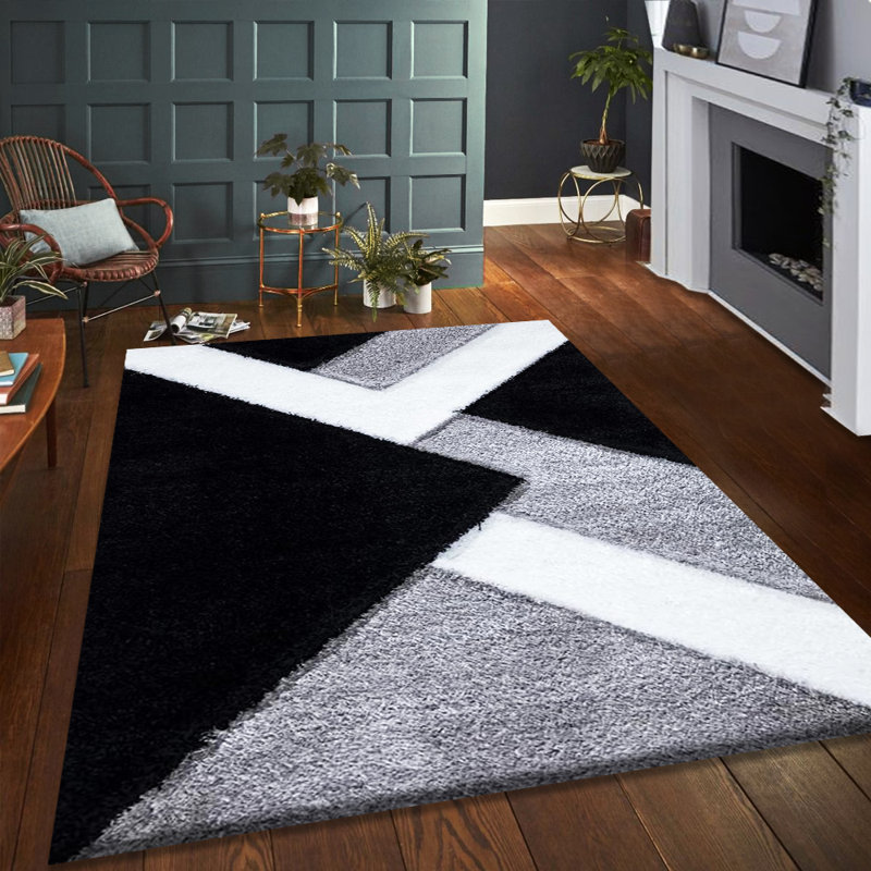 Krishauna Geometric Area Rug, Rectangle 60 x 110cm