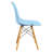 Dubuque Dining Side Chair with Metal Eiffel Base Design and Beech Wood Legs-87748718-128966272