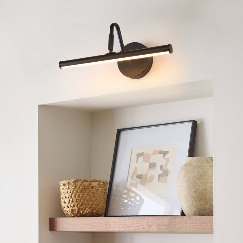 Matt Black Dimmable LED Picture Light with Adjustable Angle