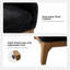 Fauteuil demi-tonneau rembourré avec pieds en bois massif Berklie-20224842