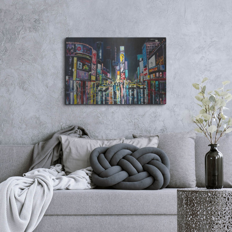 «NY», art mural en métal, H 24 po x l 36 po