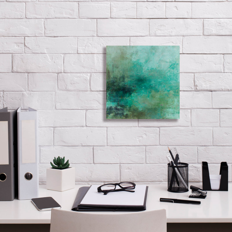 «Adrift» par Julia Purinton, art mural sur toile, H 12 po x l 12 po x P 0,75 po