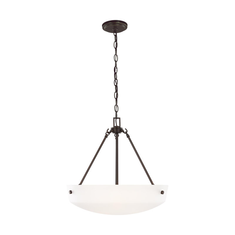 Kerrville Three Light Pendant from Generation Lighting , No, Bronze