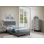 Meuble de chambre à coucher moderne de conception moderne 1 pièce 4 tiroirs crème avec plateau en faux marbre