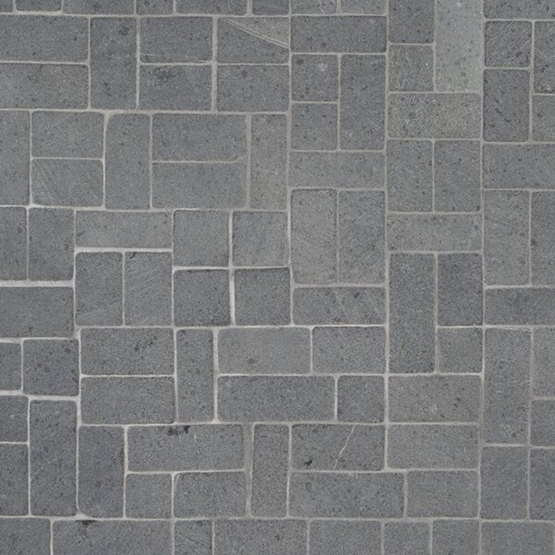 Nature Antique Lava Black Pebble Mosaic Tile, Black Lava