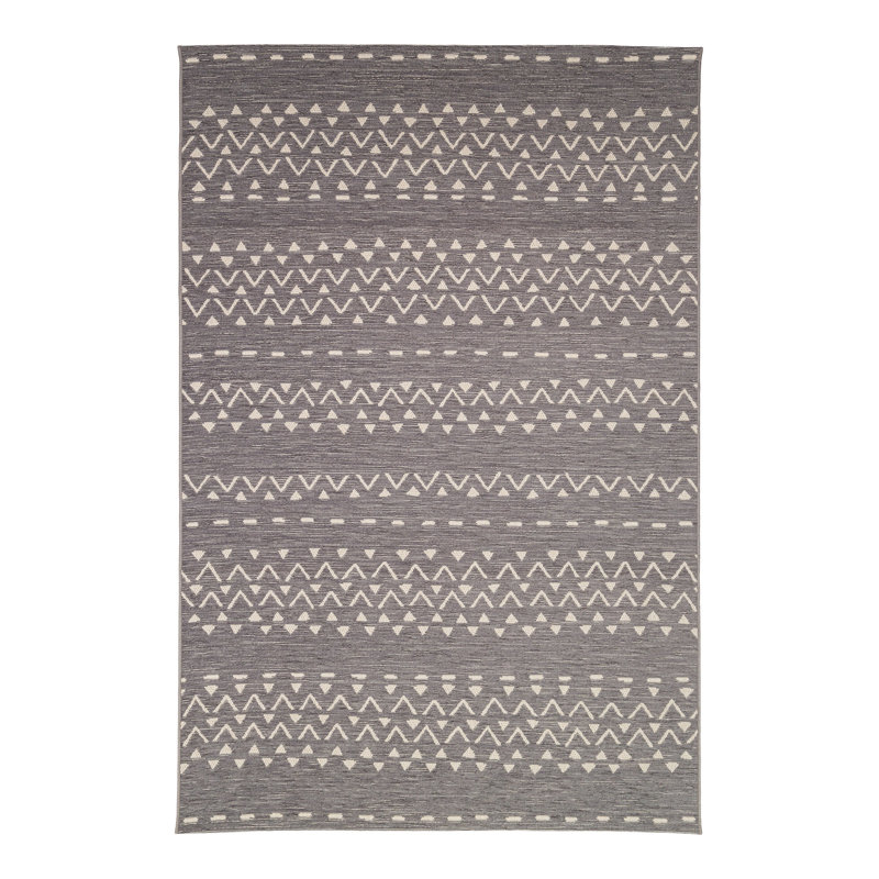 Kalimba Geometric Hand Woven Indoor / Outdoor Area Rug, Rectangle 191 x 290 cm