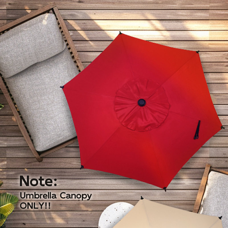 Housse de remplacement pour parasol de marché 90 po Lyon, Rouge