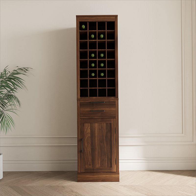 Cheo 17.8'' Bar Cabinet, Walnut