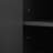 Contemporary Minimalist Side Cabinet, Adjustable Shelf Setup, Geometric Door Pattern Modern Cabinet In Black, With Spacious Storage And Interior Shelves-35166701