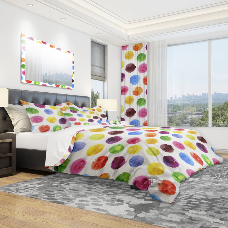 Ensemble de housse de couette moderne en microfibre blanche et moderne, Housse de couette double / grand + 2 taies