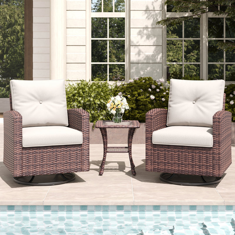 Metal Outdoor Chair, Beige