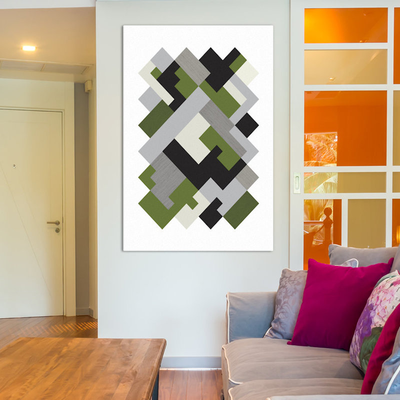 «Rectangles Org», reproduction d'impression sur toile, Toile, H 12 po x l 8 po x P 0,75 po