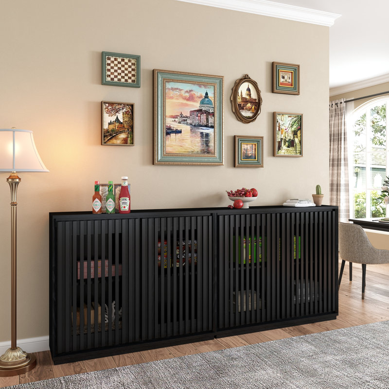 Buffet Mid-Century, Noir