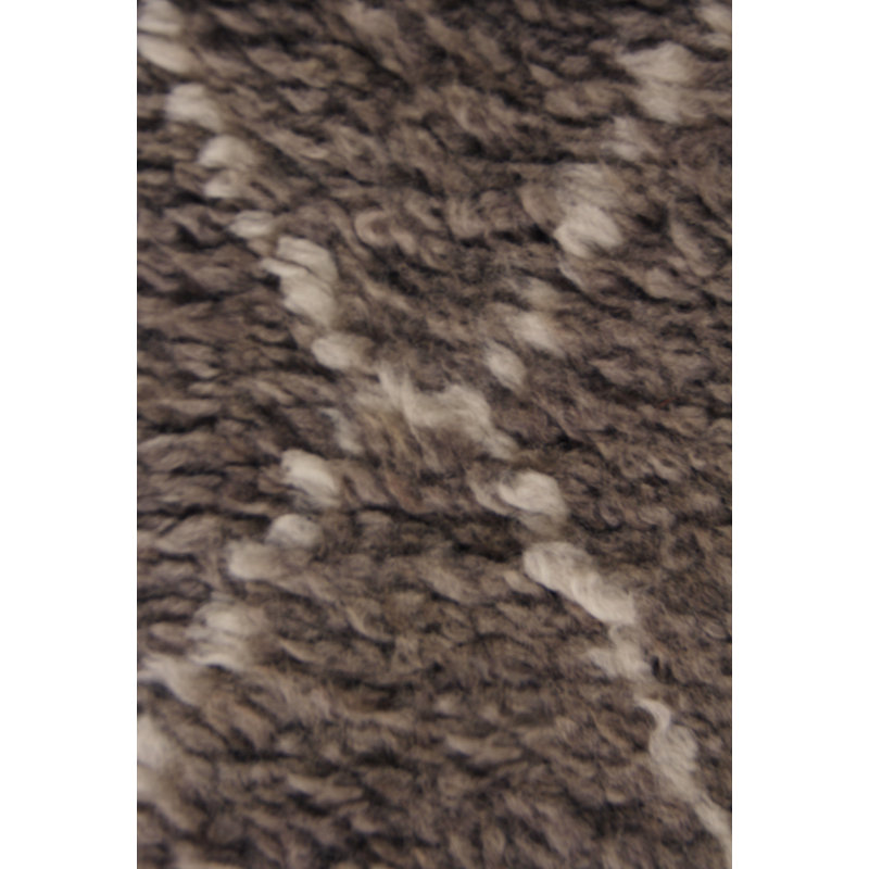 Moroccan Wool Geometric Area Rug in Brown, Rectangle 10' x 14'