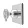 Kingston Brass KS4040RKX Webb Single-Handle Six-Way Diverter Valve With Knurled Handle And Square Trim Kit, Matte Black