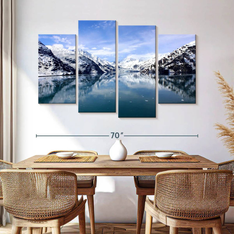 Alvord Glacier Bay, matin d'hiver, H 42 po x l 68 po